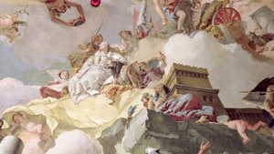Apoteose af det spanske monarki fresco detalje fra 170577 af Giovanni Battista Tiepolo